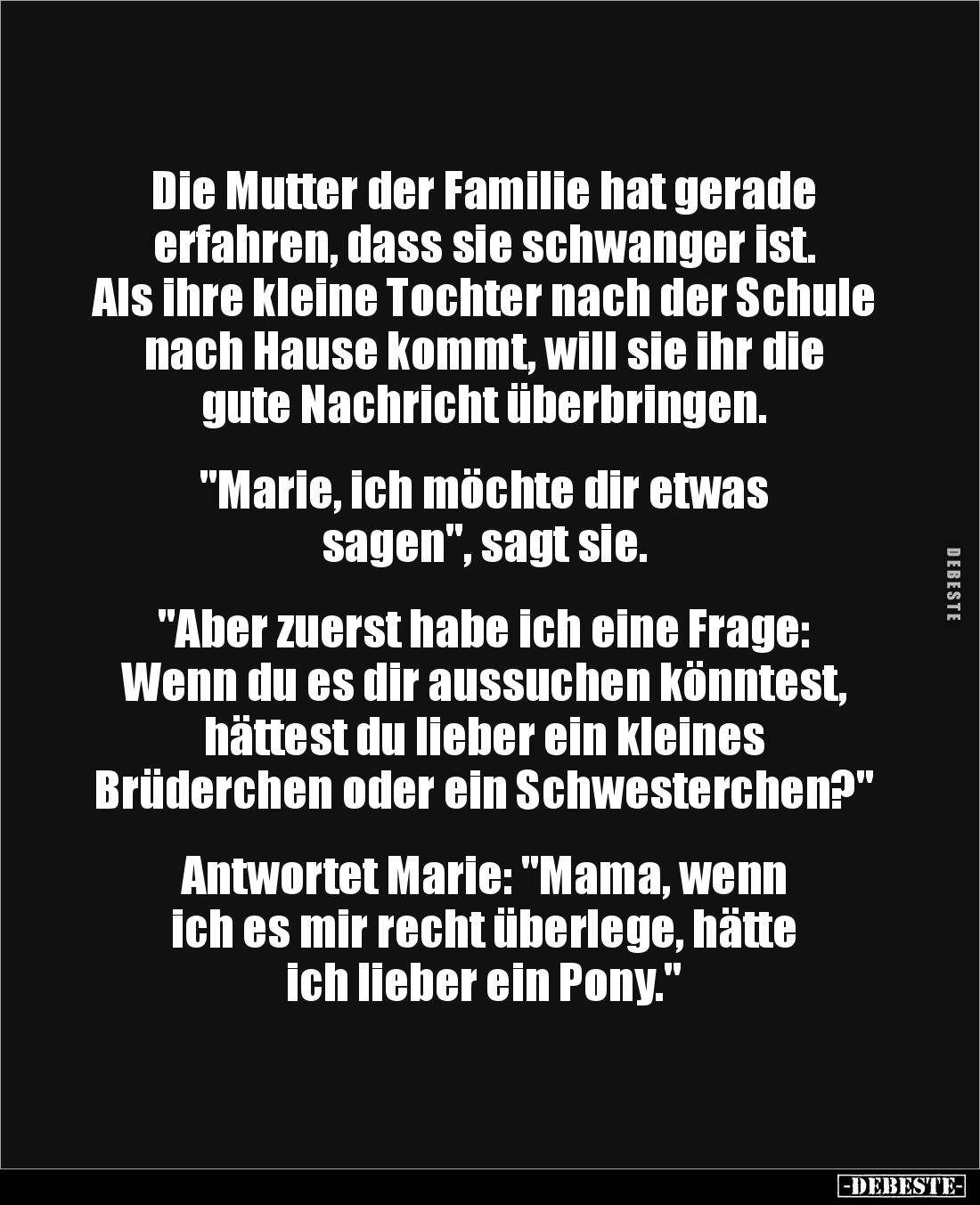 Die Mutter der Familie hat gerade erfahren... - Lustige Bilder | DEBESTE.de