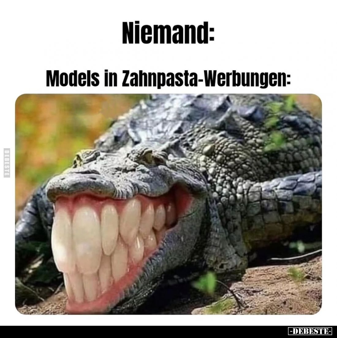 Models in Zahnpasta-Werbungen: