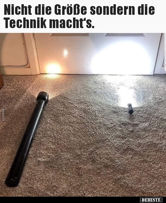 Nicht Die Grosse Sondern Die Technik Macht S Lustige Bilder Spruche Witze Echt Lustig