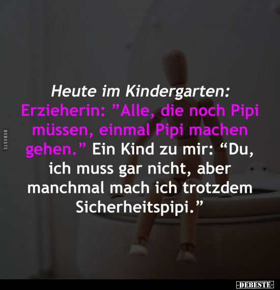 Heute im Kindergarten: Erzieherin.. - Lustige Bilder | DEBESTE.de