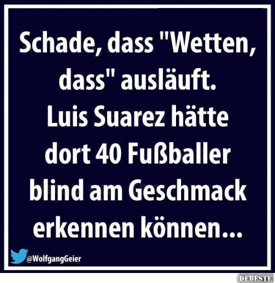 Luis Suarez bei Wetten dass - Lustige Bilder | DEBESTE.de
