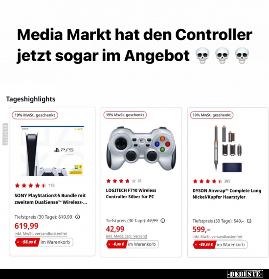 Media Markt hat den Controller jetzt sogar im Angebot.. - Lustige Bilder | DEBESTE.de