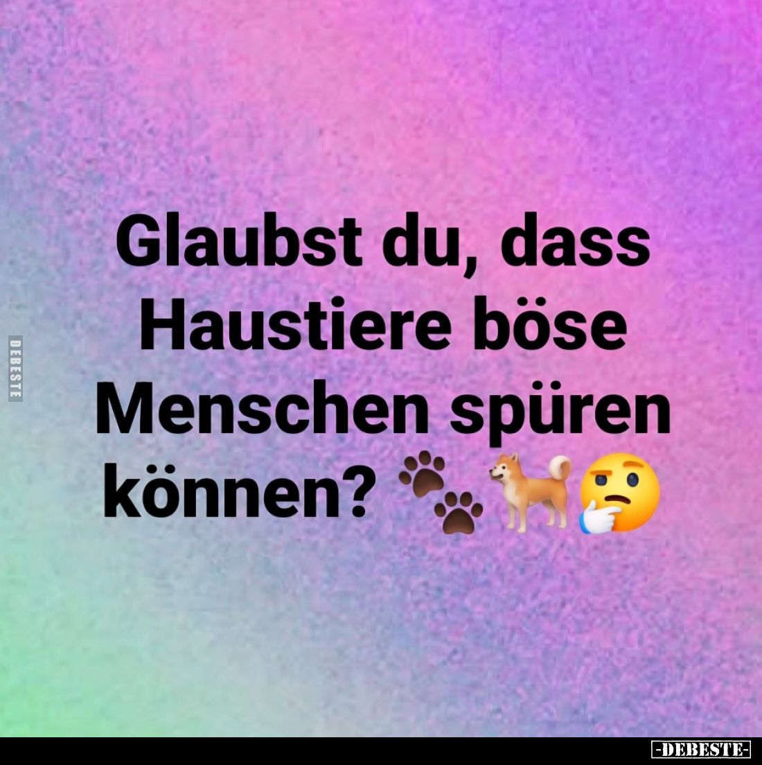 Glaubst du, dass Haustiere böse Menschen spüren können?