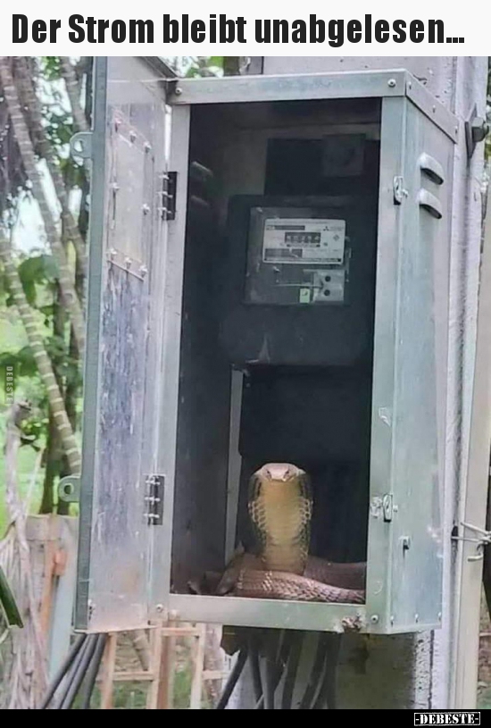Der Strom bleibt unabgelesen...