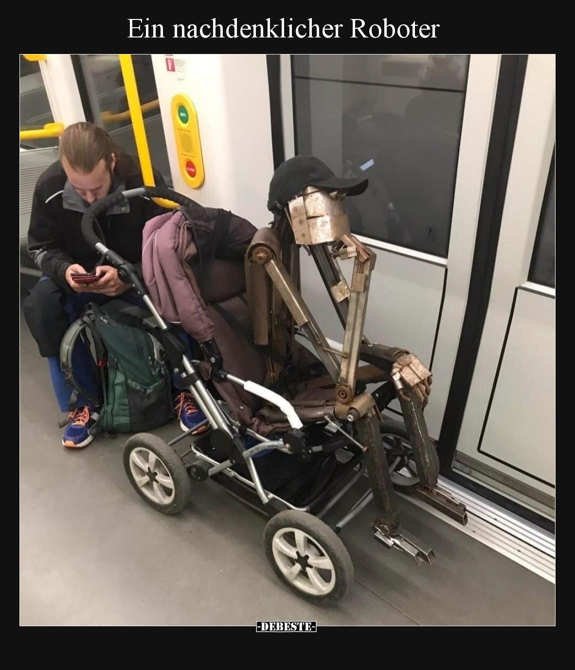 Ein nachdenklicher Roboter