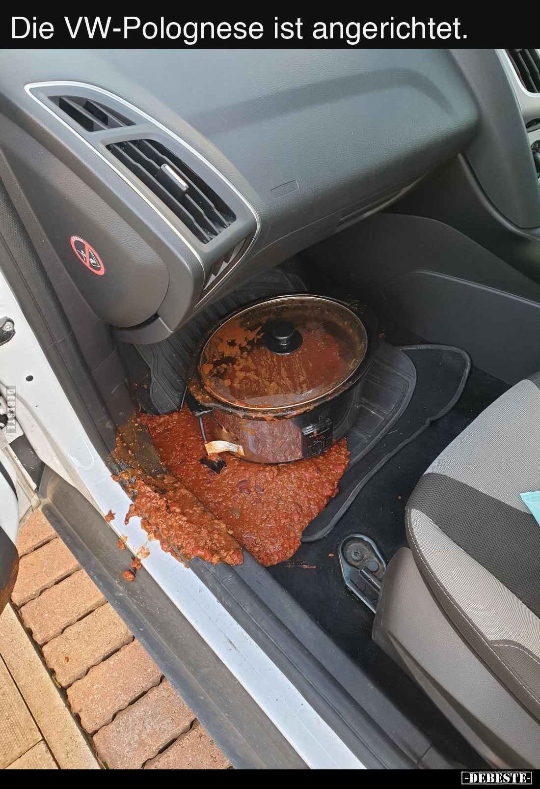 Die VW-Polognese ist angerichtet.