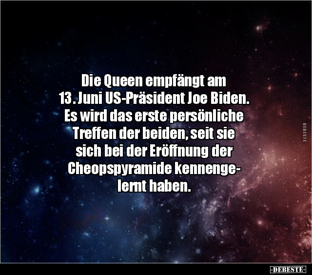 Die Queen empfängt am 13. Juni US-Präsident Joe Biden... - Lustige Bilder | DEBESTE.de