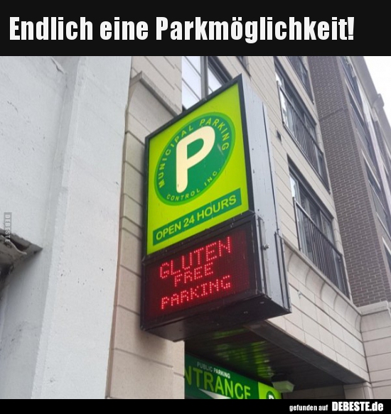 Endlich eine Parkmöglichkeit!..
