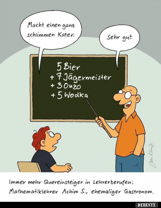 Immer mehr Quereinsteiger in Lehrerberufen.. - Lustige Bilder | DEBESTE.de