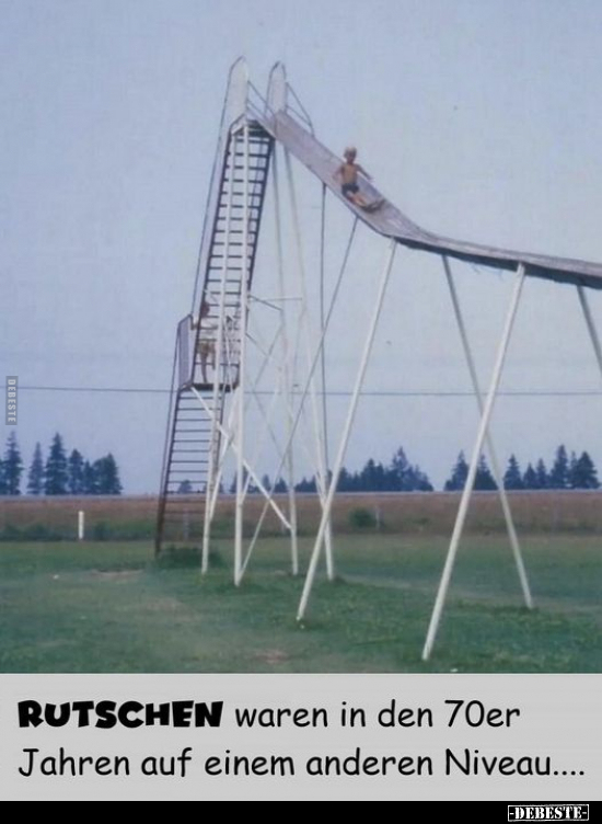 RUTSCHEN waren in den 70er Jahren.. - Lustige Bilder | DEBESTE.de