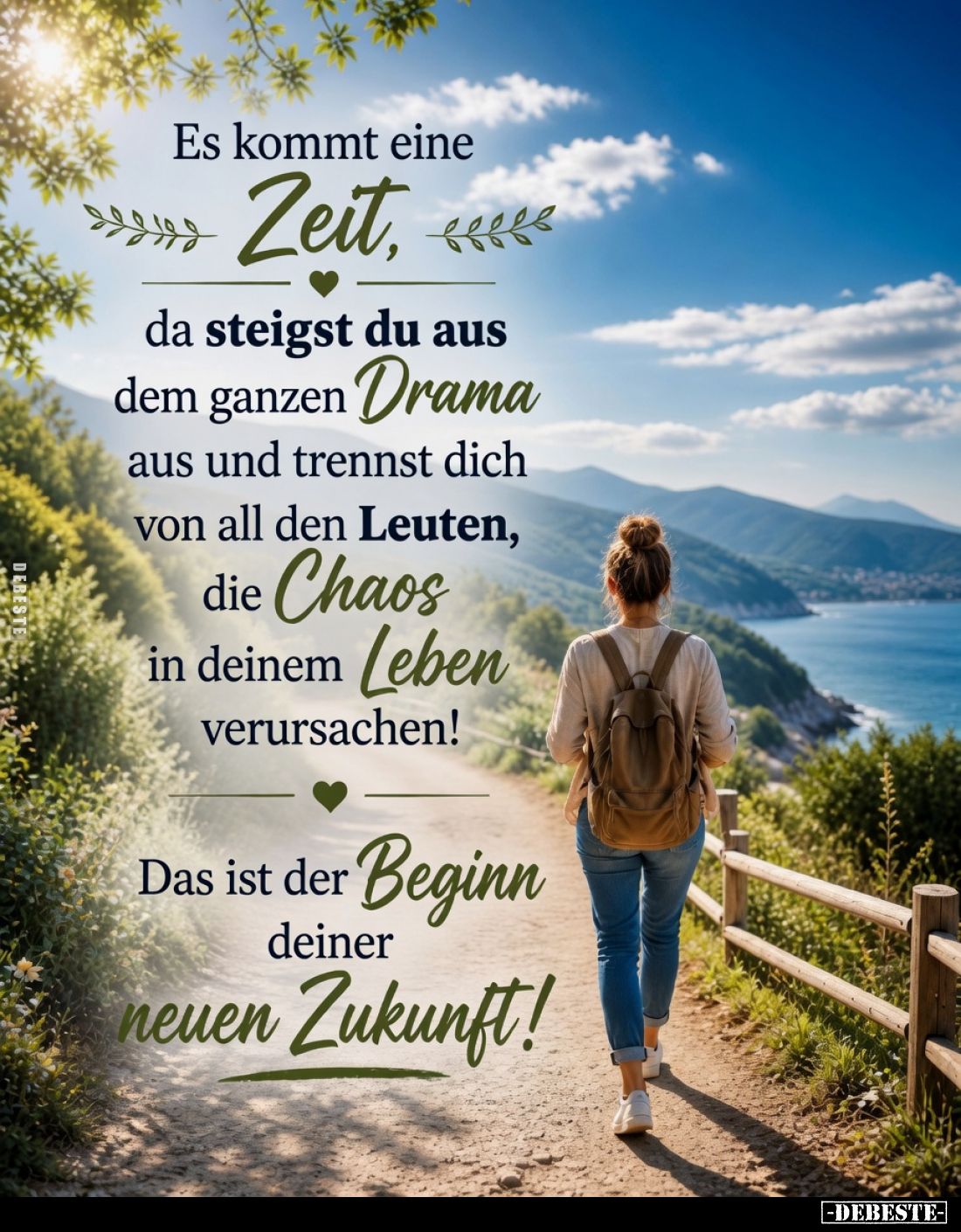 Es kommt eine Zeit, da steigst du aus dem ganzen Drama aus und trennst dich von all den Leuten, die Chaos in deinem Leben ver...