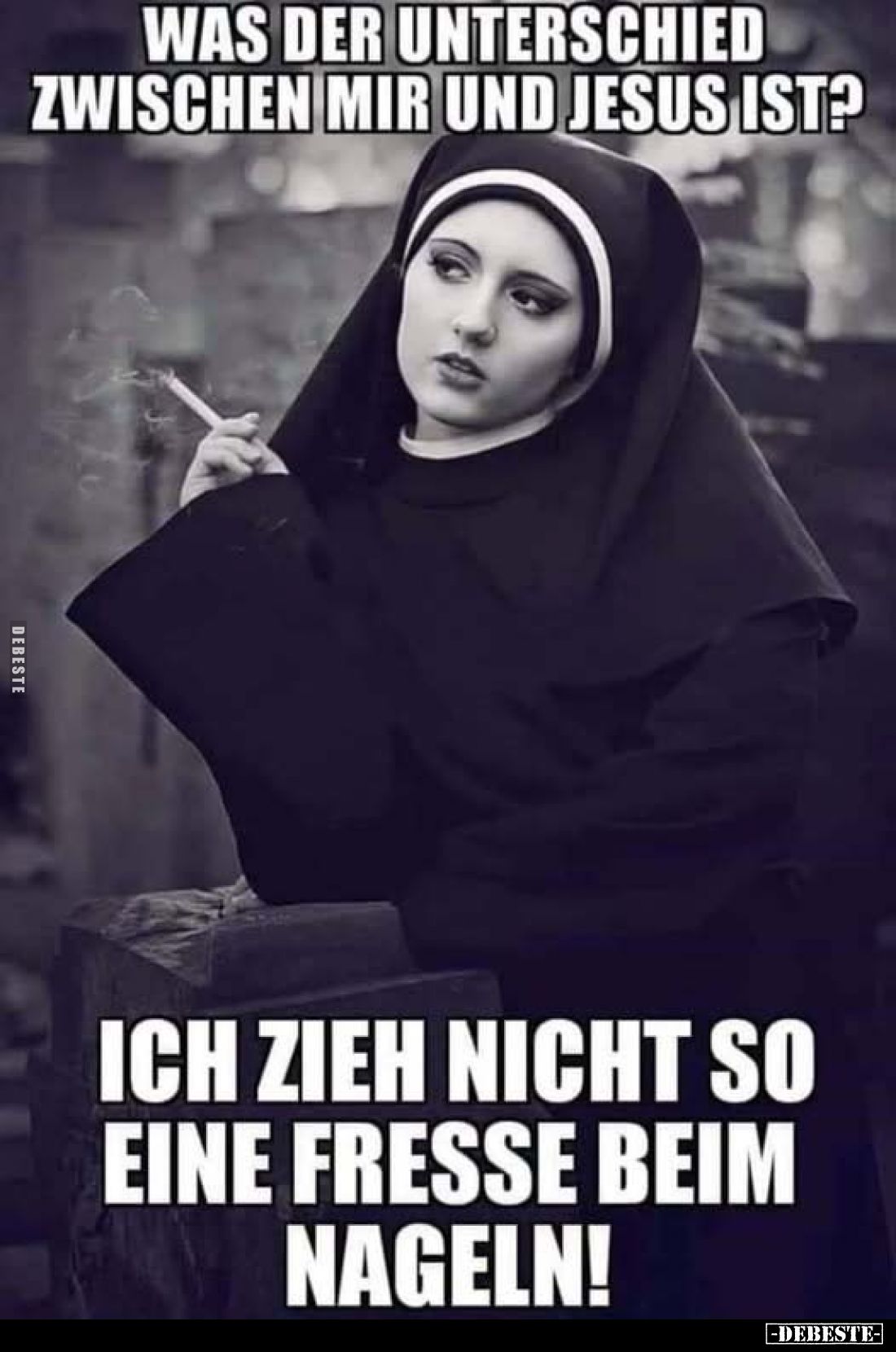 Was der Unterschied zwischen mir und Jesus ist?.. - Lustige Bilder | DEBESTE.de
