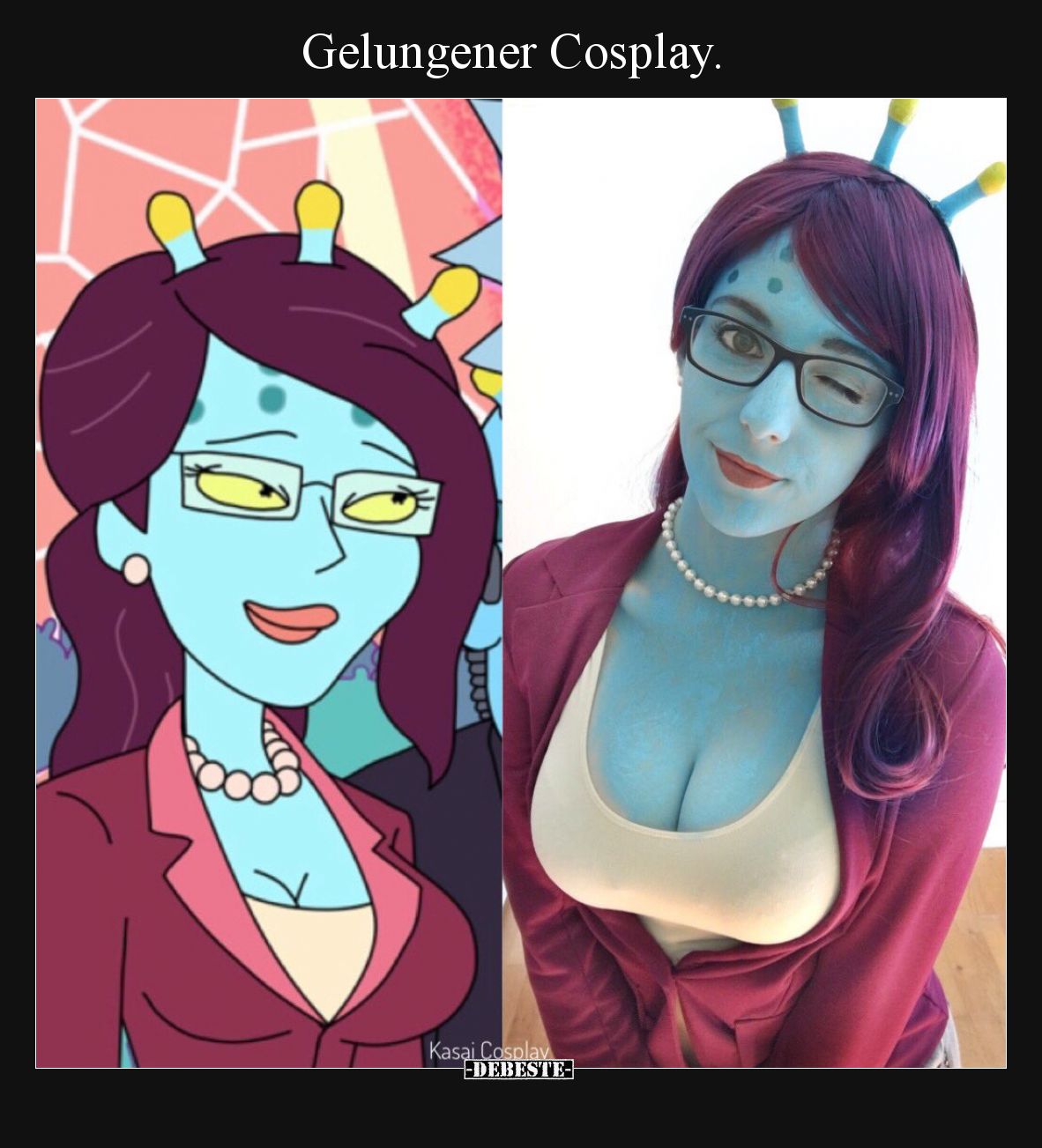 Gelungener Cosplay.