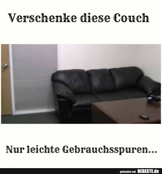 Verschenke diese Couch..