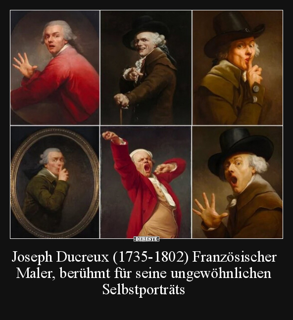 Joseph Ducreux (1735-1802) Französischer Maler, berühmt.. - Lustige Bilder | DEBESTE.de