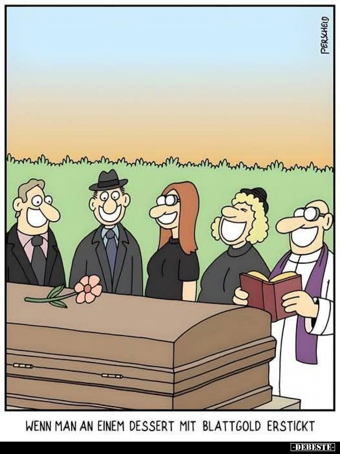 Wenn man an einem Dessert mit Blattgold erstickt