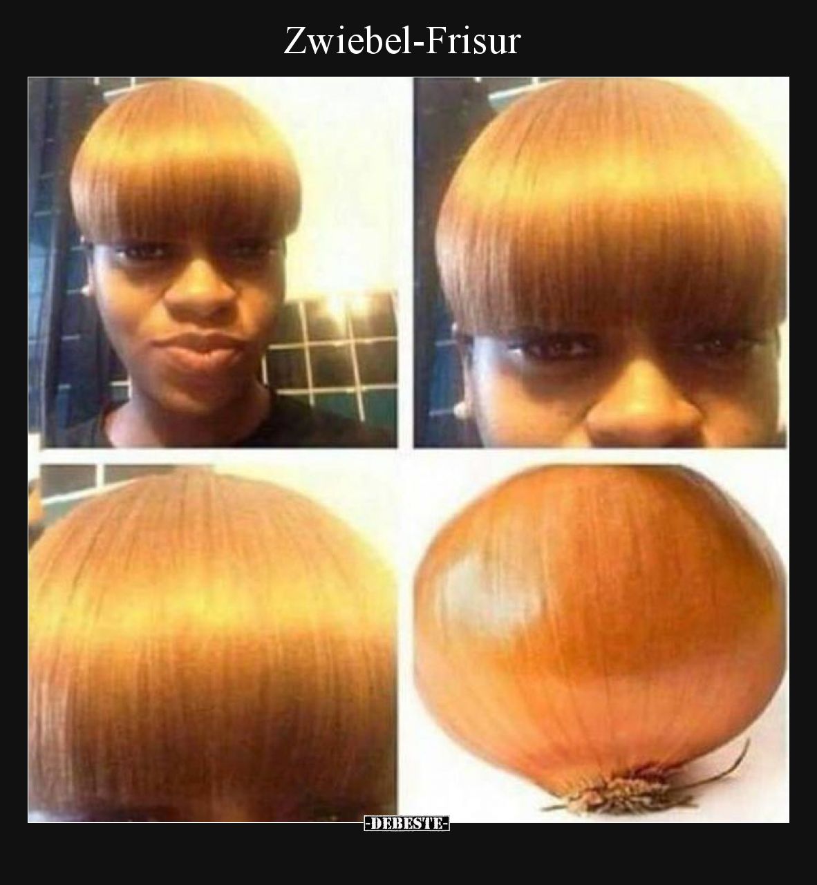 Zwiebel-Frisur