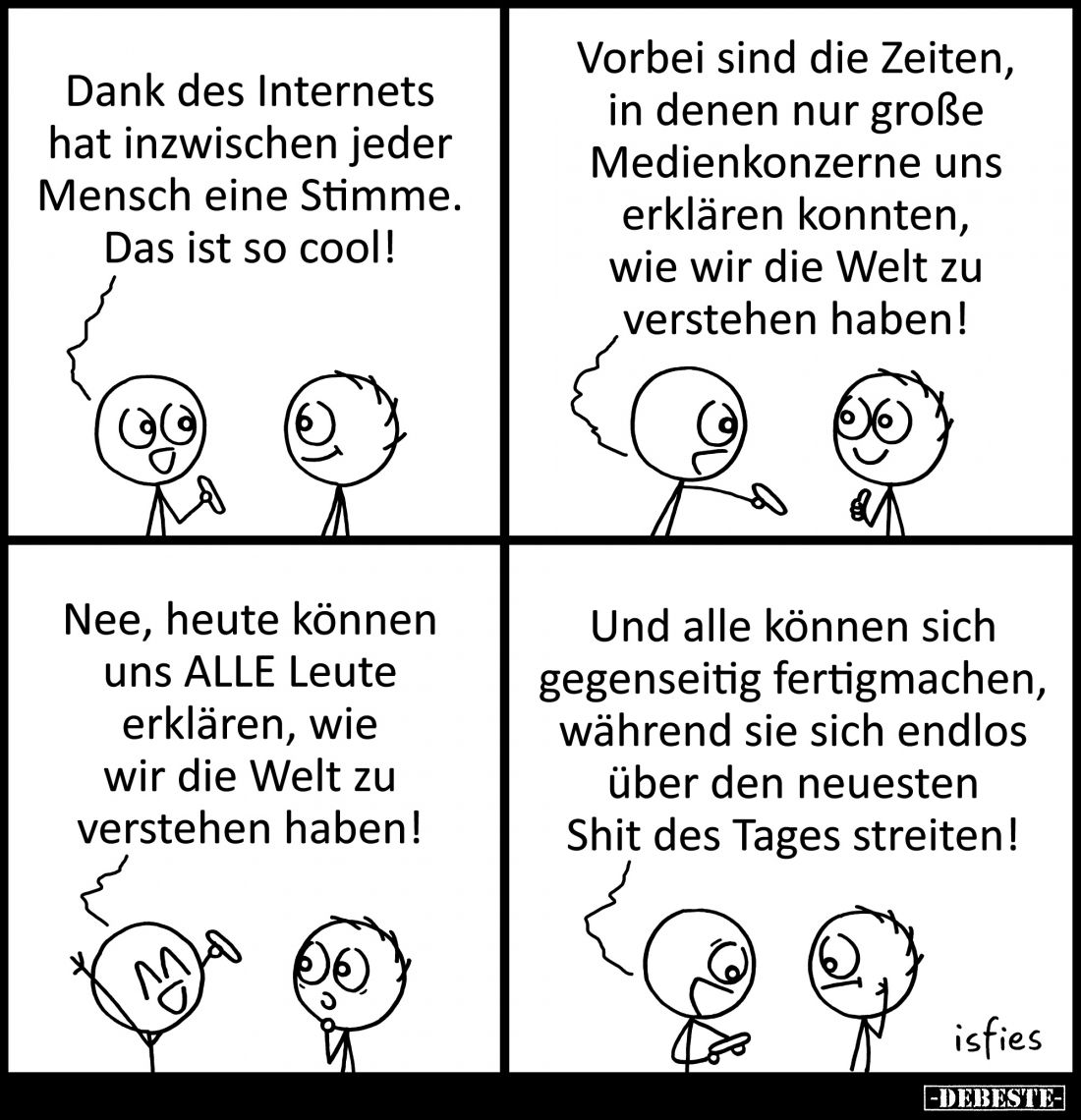 Dank des Internets hat inzwischen jeder Mensch eine Stimme.
Das ist so cool! - Vorbei sind die Zeiten, in denen nur große Me...
