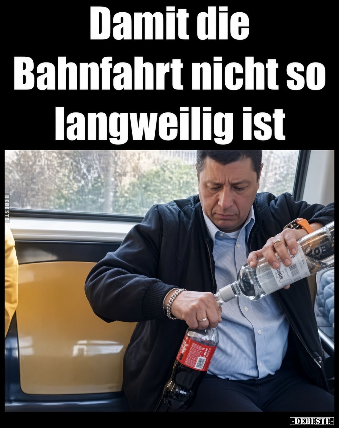 Damit die Bahnfahrt nicht so langweilig ist