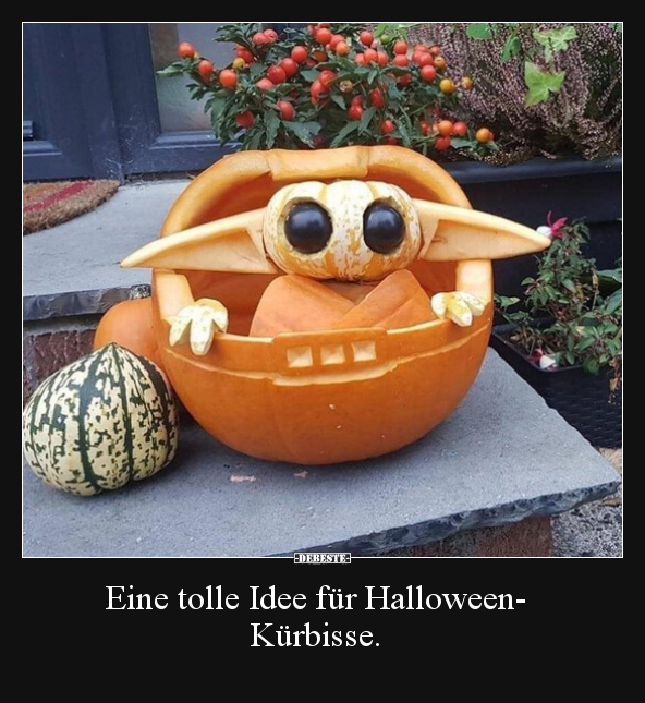 Eine tolle Idee für Halloween- Kürbisse... - Lustige Bilder | DEBESTE.de