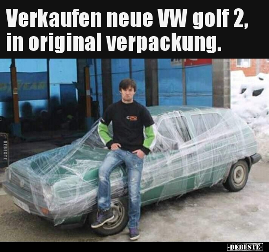 Verkaufen neue VW golf 2, in original verpackung... - Lustige Bilder | DEBESTE.de