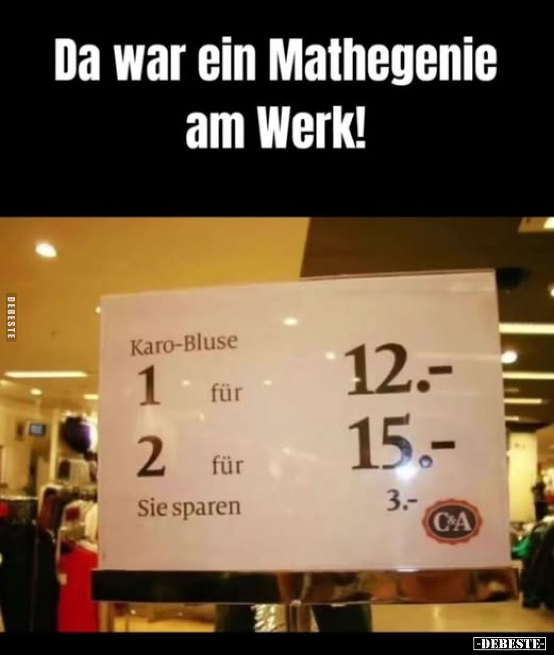 Da war ein Mathegenie am Werk!