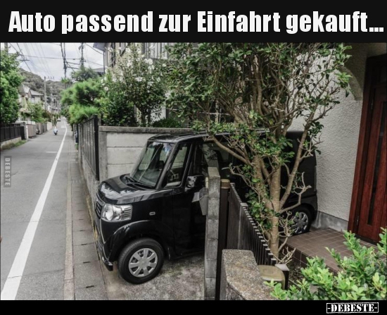 Auto passend zur Einfahrt gekauft... - Lustige Bilder | DEBESTE.de