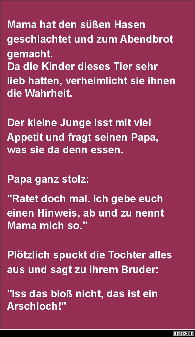 Mama hat den süßen Hasen.. - Lustige Bilder | DEBESTE.de