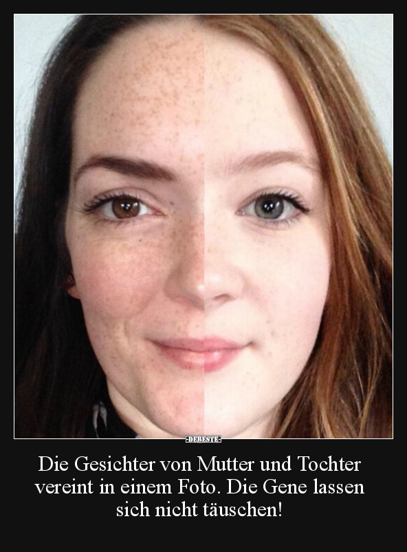 Die Gesichter von Mutter und Tochter vereint in einem.. - Lustige Bilder | DEBESTE.de