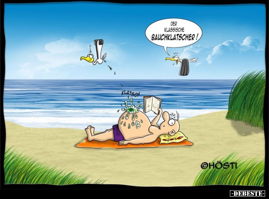 Der klassische Bauchklatscher!