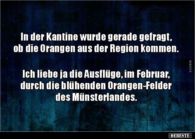 In der Kantine wurde gerade gefragt, ob die Orangen aus.. - Lustige Bilder | DEBESTE.de