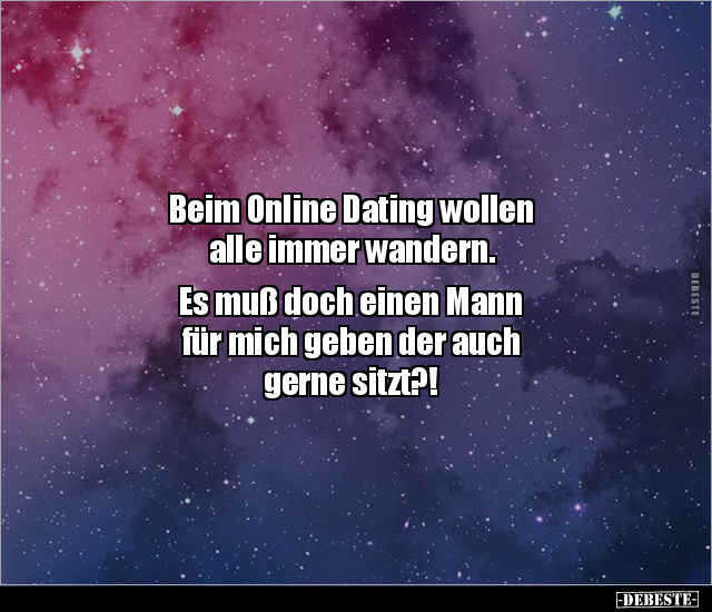 Beim Online Dating wollen alle immer wandern... - Lustige Bilder | DEBESTE.de