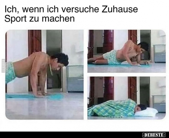 Wenn, Zuhause, Sport, Machen