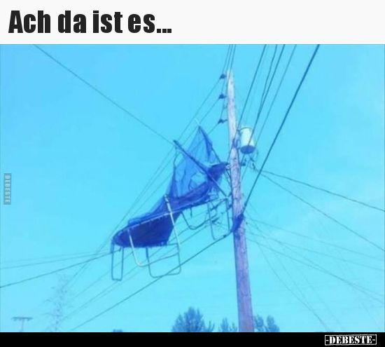 Ach da ist es...