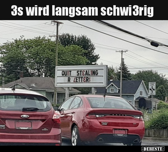 3s wird langsam schwi3rig..