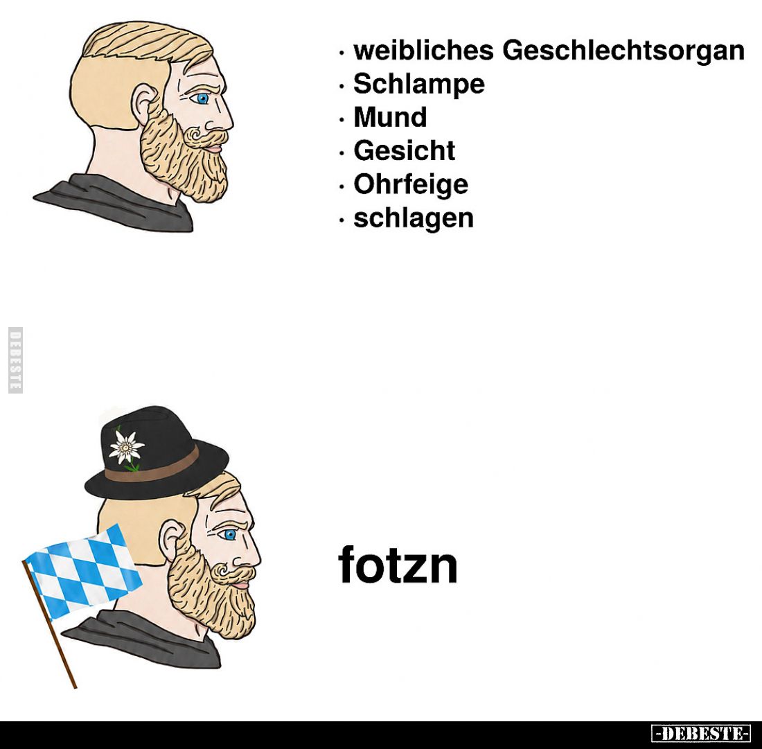 . weibliches Geschlechtsorgan
. Schlampe
. Mund
. Gesicht
. Ohrfeige
. schlagen

fotzn