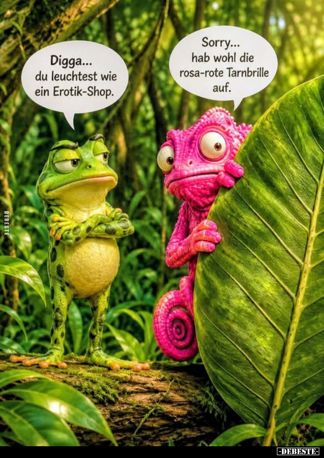 Digga... du leuchtest wie ein Erotik-Shop.
Sorry... hab wohl die rosa-rote Tarnbrille auf.