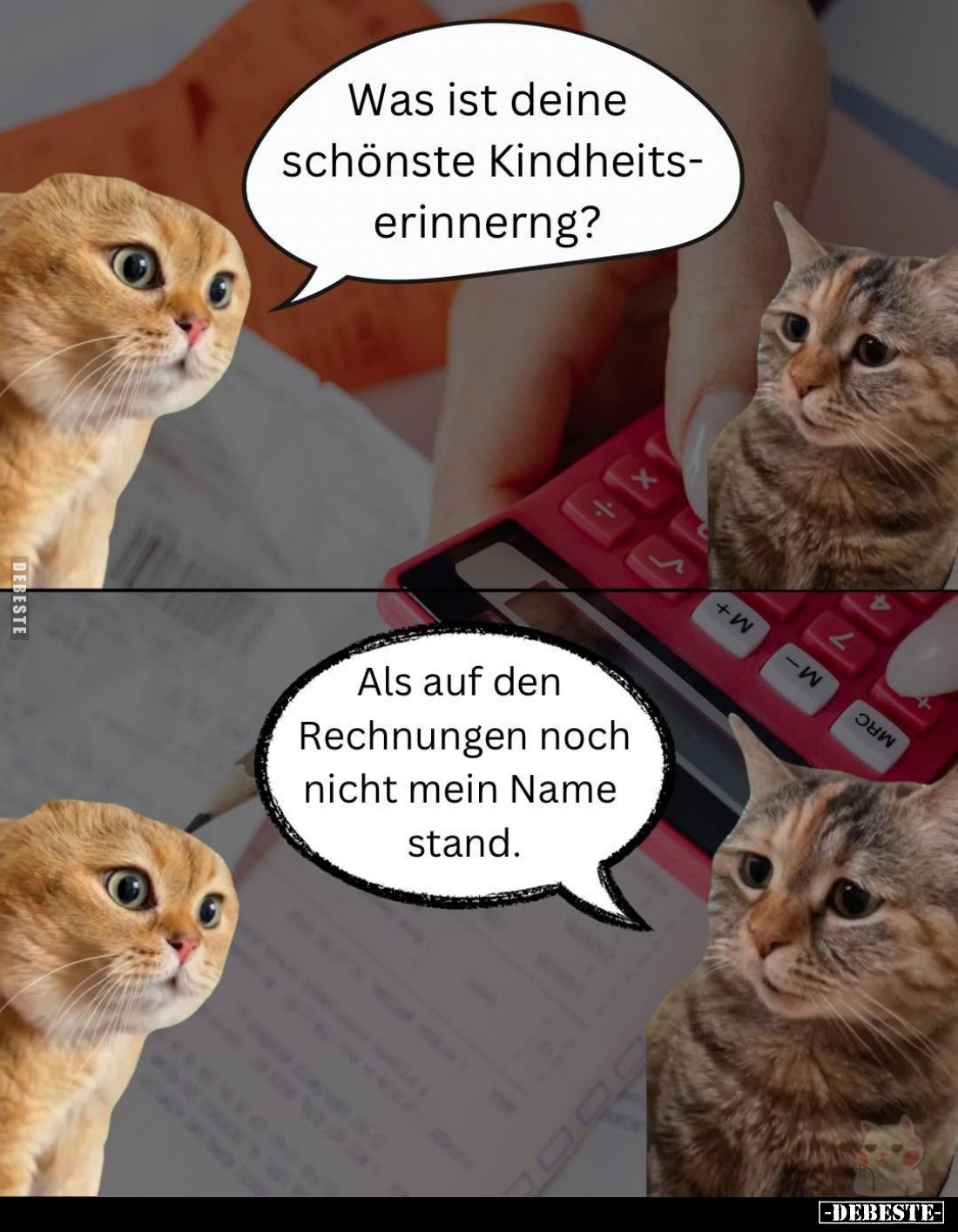 Was ist deine schönste Kindheits-erinnerng?

Als auf den Rechnungen noch nicht mein Name stand.
