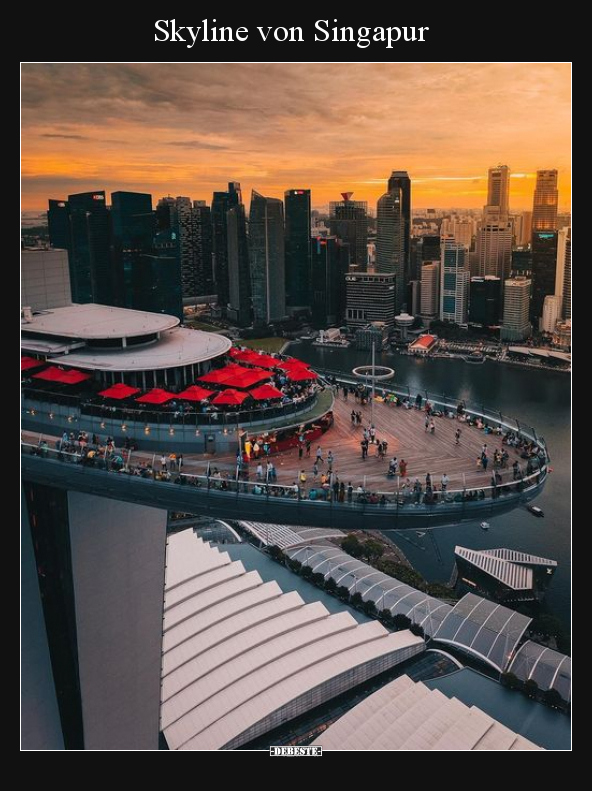 Skyline von Singapur..