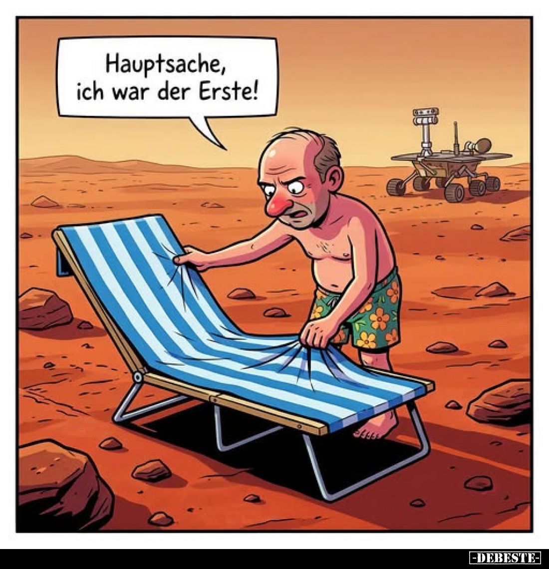 Hauptsache,
ich war der Erste!