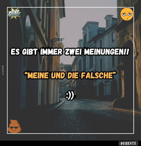 Es gibt immer zwei Meinungen!!.. - Lustige Bilder | DEBESTE.de