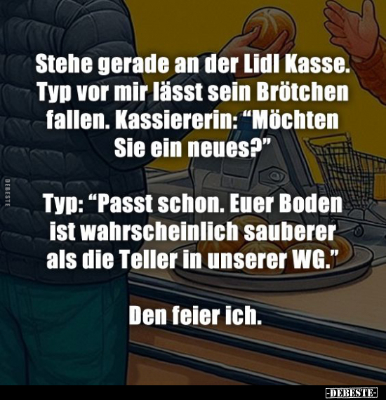 Stehe gerade an der Lidl Kasse.. - Lustige Bilder | DEBESTE.de