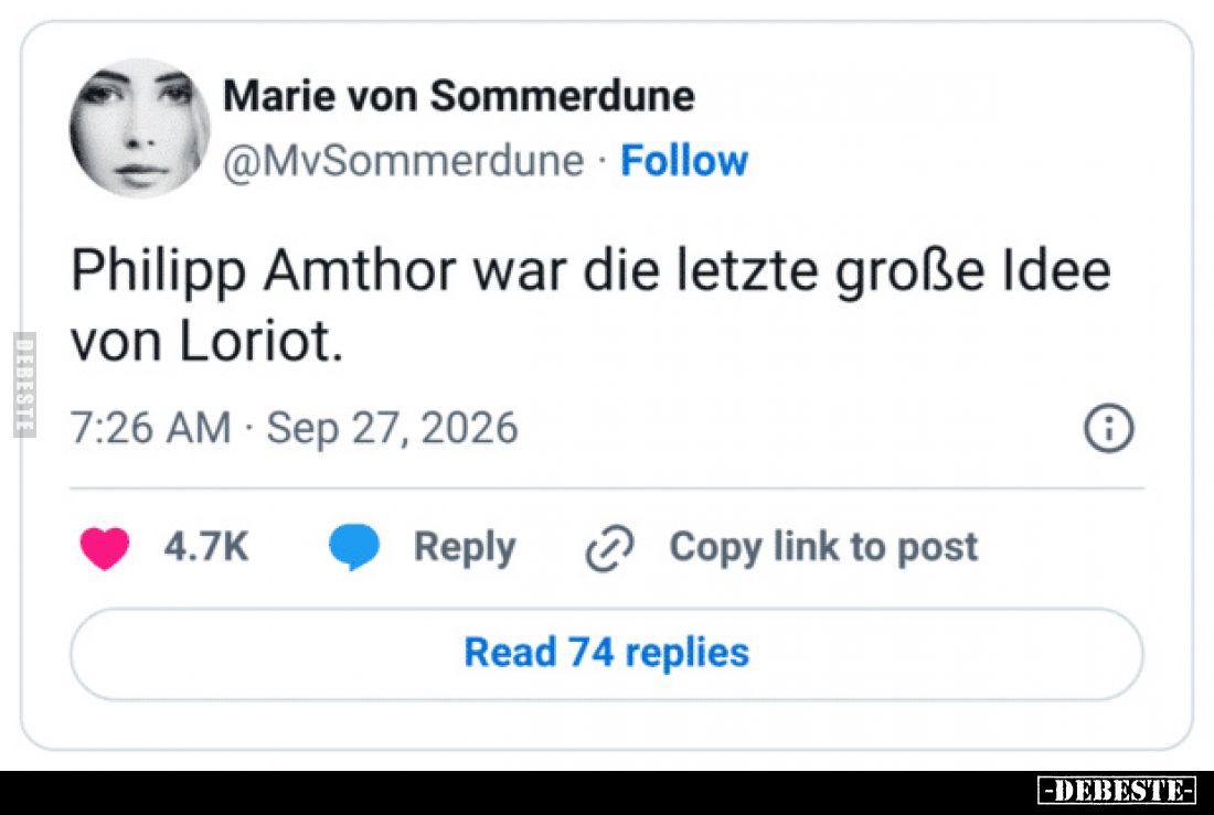 Philipp Amthor war die letzte große Idee von Loriot.