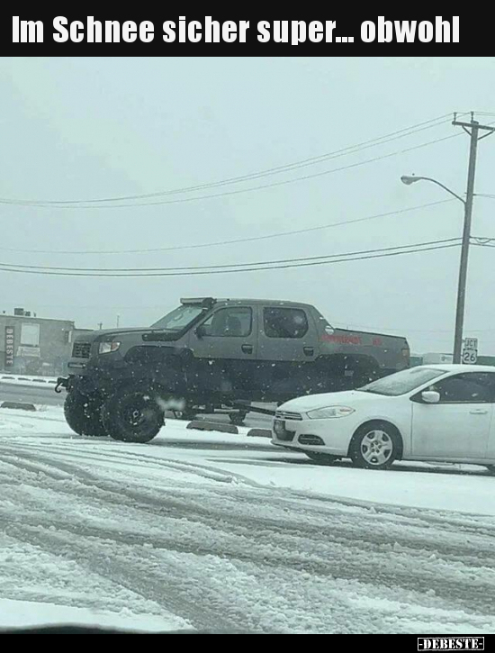 Im Schnee sicher super... obwohl.. - Lustige Bilder | DEBESTE.de