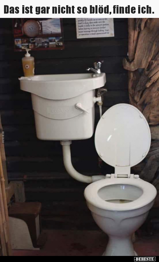 Das ist gar nicht so blöd, finde ich...