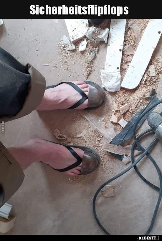 Sicherheitsflipflops.. - Lustige Bilder | DEBESTE.de