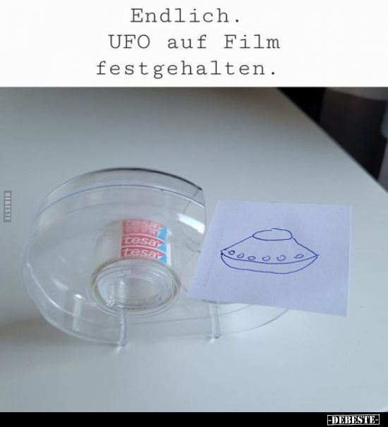 Endlich. UFO auf Film festgehalten... - Lustige Bilder | DEBESTE.de