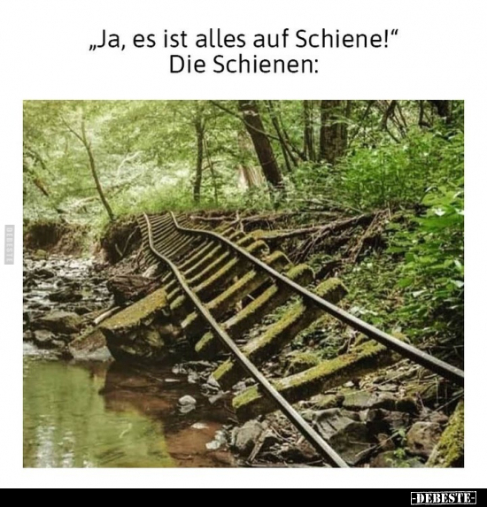 "Ja, es ist alles auf Schiene!".. - Lustige Bilder | DEBESTE.de
