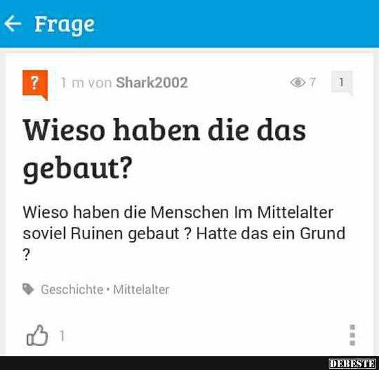 Wieso haben die das gebaut?