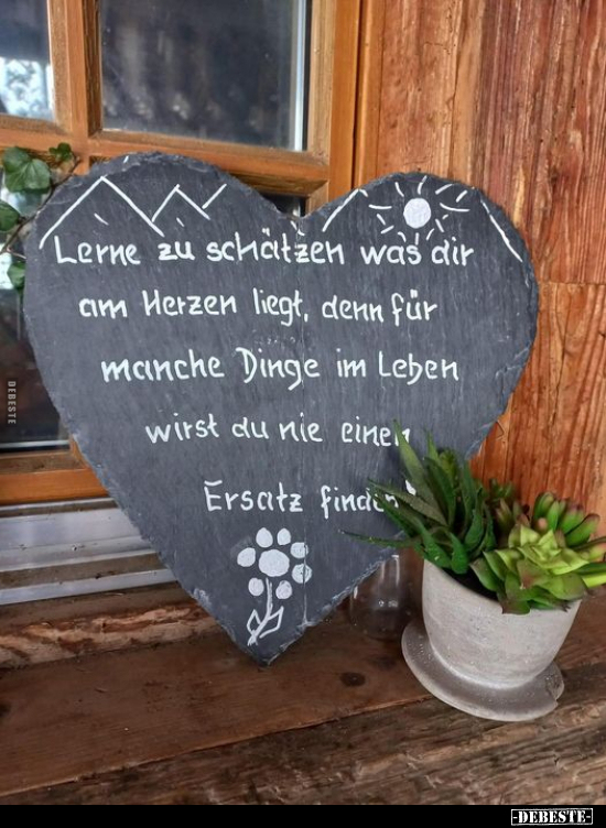 Lerne zu schätzen was dir am Herzen liegt, denn für manche.. - Lustige Bilder | DEBESTE.de